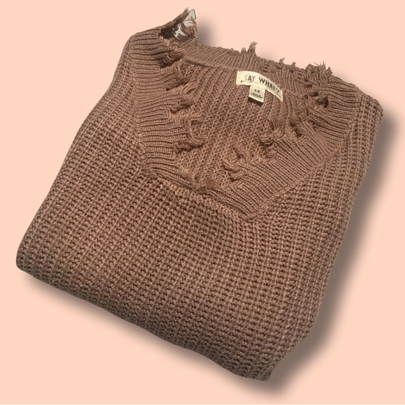 ‘SAY WHAT?’ BLUSH KNITTED SWEATER DRESS!! - Picture 8 of 8